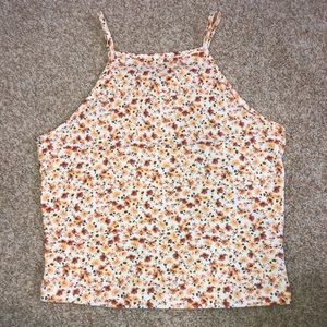 Garage floral tank top
